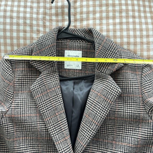 Abercrombie & Fitch Women's Wool-blend Plaid Blazer Coat - Picture 6 of 9